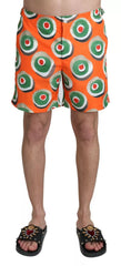 Dolce & Gabbana Orange Cupcake Beachwear Shorts Swimwear -   -  Dolce & Gabbana.