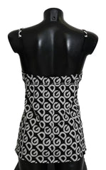 Dolce & Gabbana Black DG Mania Print Sleeveless Swimwear -   -  Dolce & Gabbana.