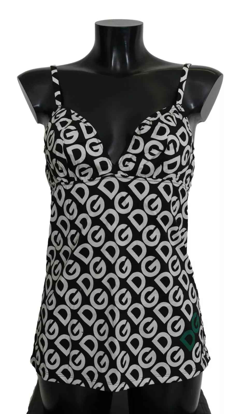 Dolce & Gabbana Black DG Mania Print Sleeveless Swimwear -   -  Dolce & Gabbana.