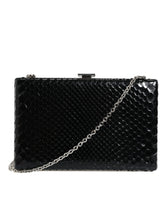 Dolce & Gabbana Black Leather Silver Frame Clutch Mini Crossbody Bag -   -  Dolce & Gabbana.