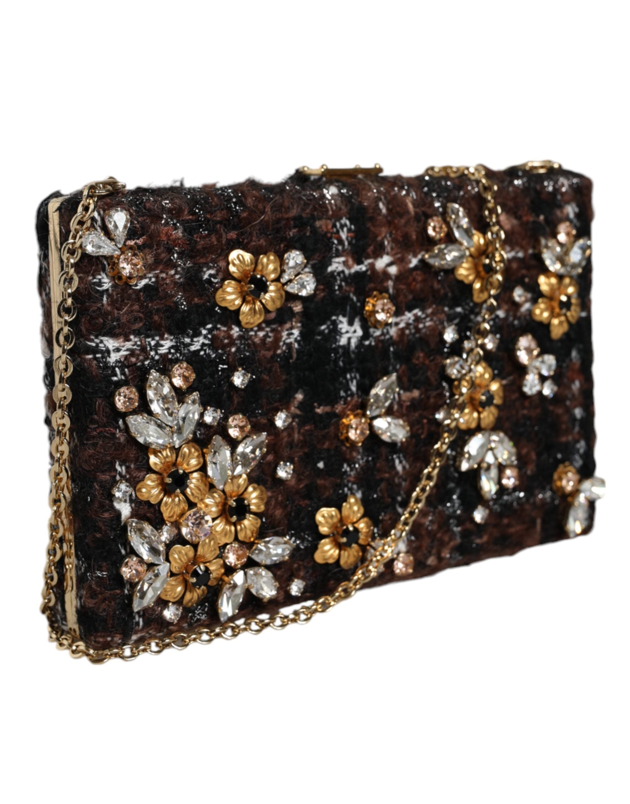 Dolce & Gabbana Multicolor Tweed Floral Clutch Evening Party Purse CrossBody Bag -   -  Dolce & Gabbana. Dolce & Gabbana Multicolor Tweed Floral Clutch Evening Party Purse CrossBody Bag -   -  Dolce & Gabbana.