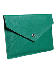 Dolce & Gabbana Green Leather Handbag Clutch Mini Purse Pouch Tablet Case -   -  Dolce & Gabbana.