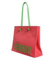 Alberta Ferretti Pink Leather Weekend Wednesday Shopping Tote Bag -  Luxury Shopper Bag for Women -  Alberta Ferretti.