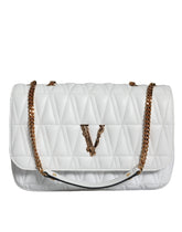 Versace White Mini Nappa Leather Crossbody Shoulder Bag -  Luxury Cross Body Bag for Women -  Versace.