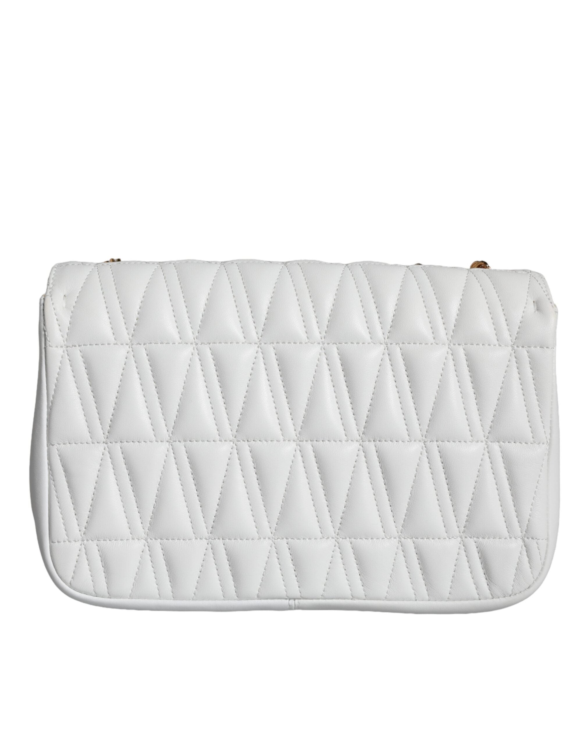 Versace White Mini Nappa Leather Crossbody Shoulder Bag -  Luxury Cross Body Bag for Women -  Versace. Versace White Mini Nappa Leather Crossbody Shoulder Bag -  Luxury Cross Body Bag for Women -  Versace.
