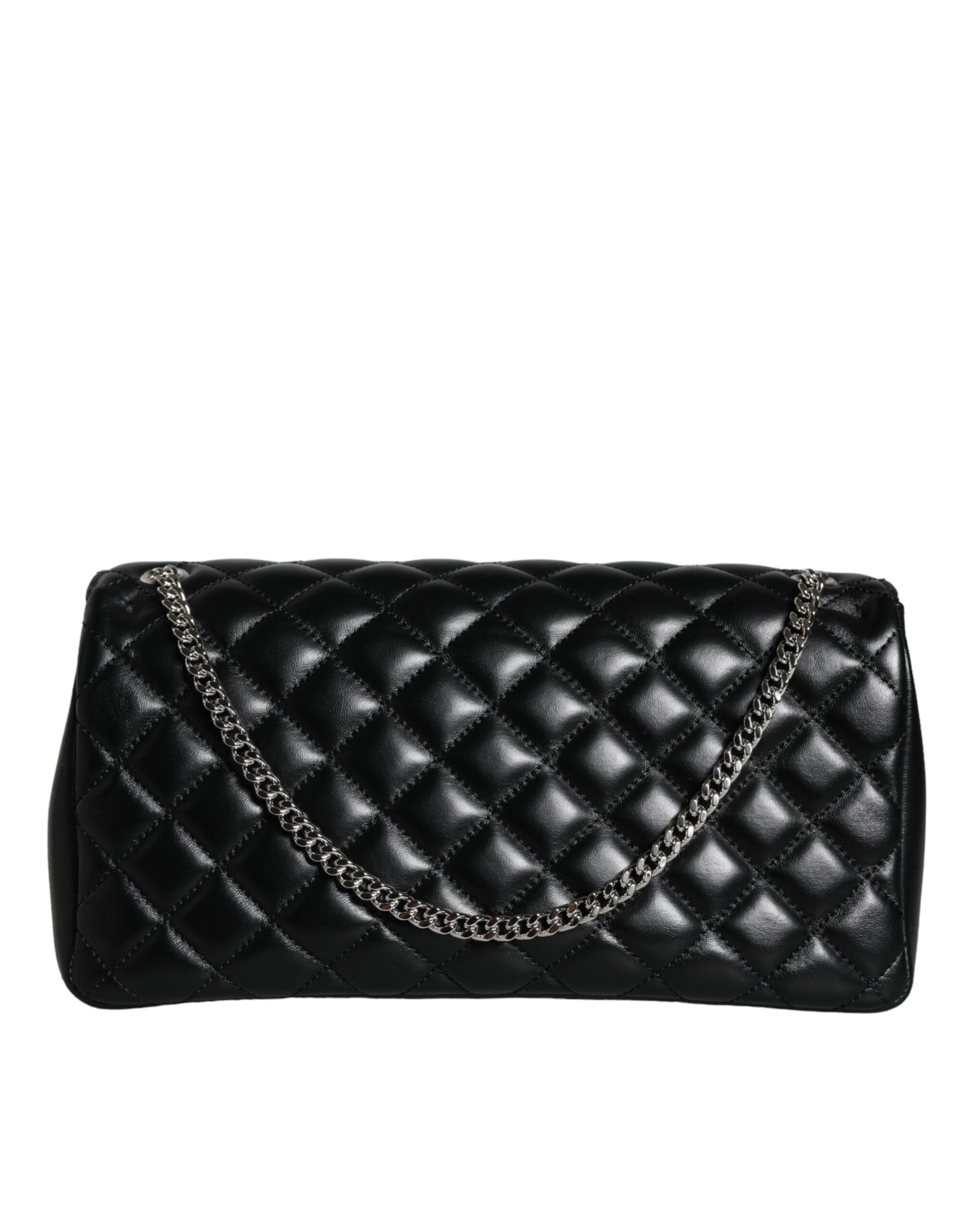 Versace Black Quilted Lambskin Leather Crossbody Shoulder Bag -  Luxury Cross Body Bag for Women -  Versace. Versace Black Quilted Lambskin Leather Crossbody Shoulder Bag -  Luxury Cross Body Bag for Women -  Versace.