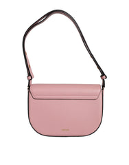Versace Pink Grainy Calf Leather Logo Crossbody Shoulder Bag -  Luxury Shoulder Bag for Women -  Versace.