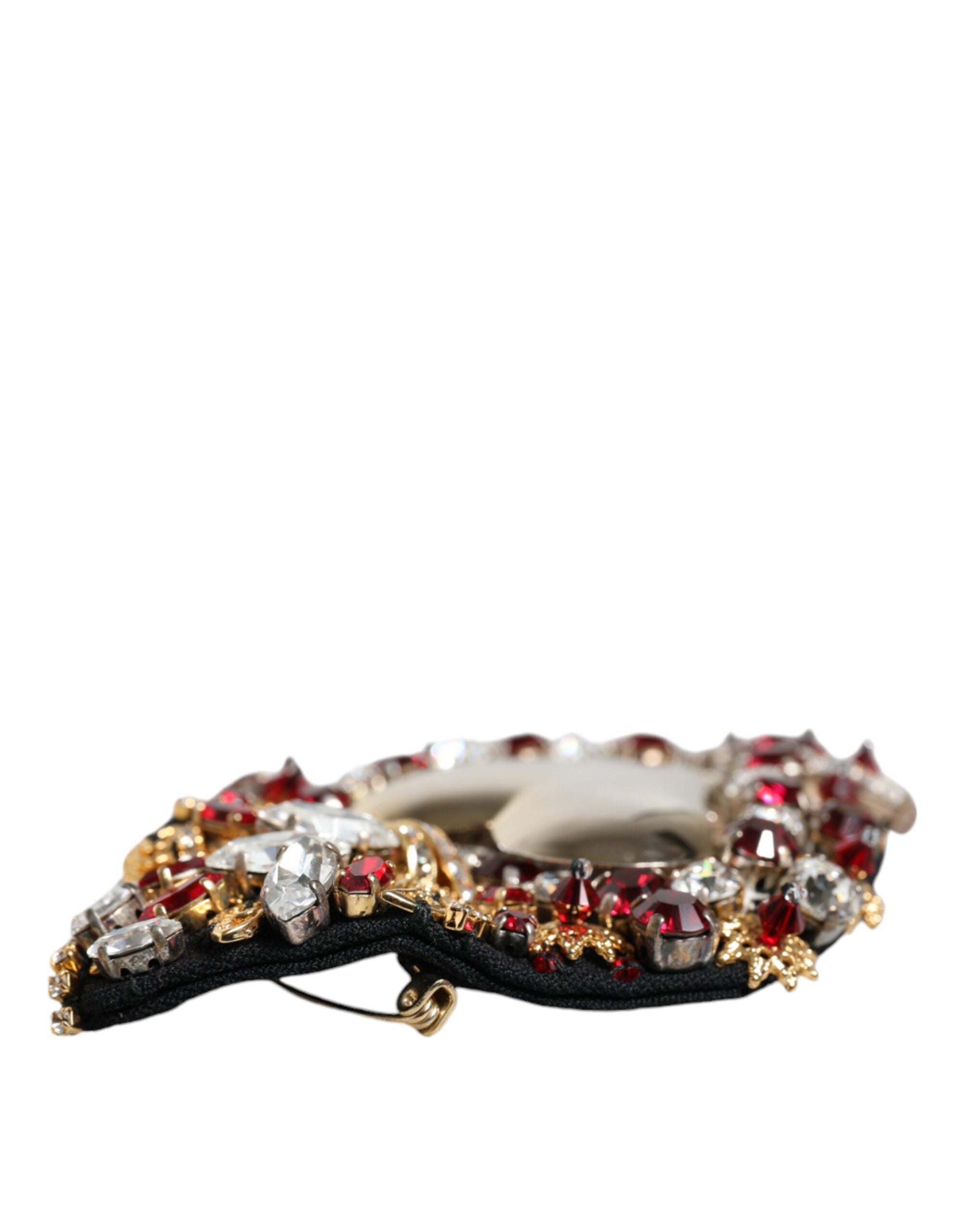 Dolce & Gabbana Gold Tone Brass Sacred Heart Crystal Embellished Brooch -   -  Dolce & Gabbana. Dolce & Gabbana Gold Tone Brass Sacred Heart Crystal Embellished Brooch -   -  Dolce & Gabbana.