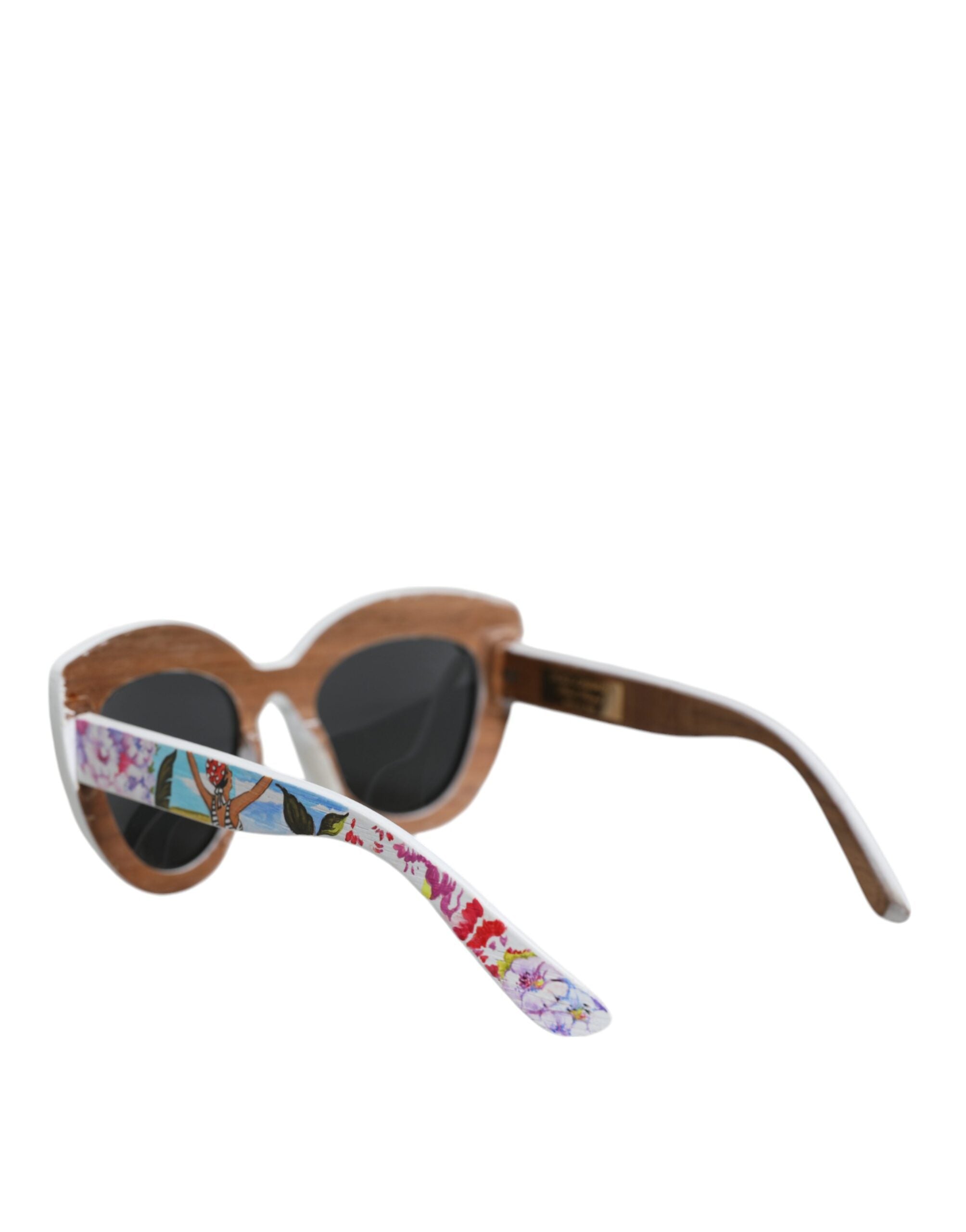 Dolce & Gabbana Multicolor Wood Crystal Brass Frame Floral Hand Paint Sunglasses -  Jewellery, Women -  Dolce & Gabbana. Dolce & Gabbana Multicolor Wood Crystal Brass Frame Floral Hand Paint Sunglasses -  Jewellery, Women -  Dolce & Gabbana.