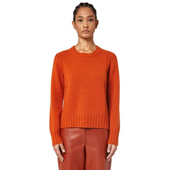 Alpha Studio Orange Cashmere Sweater -   -  Alpha Studio.