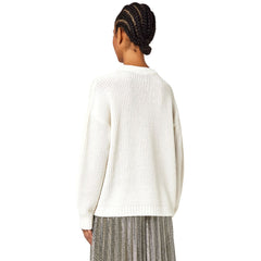 Alpha Studio White Recycled Wool Women Sweater -   -  Alpha Studio.