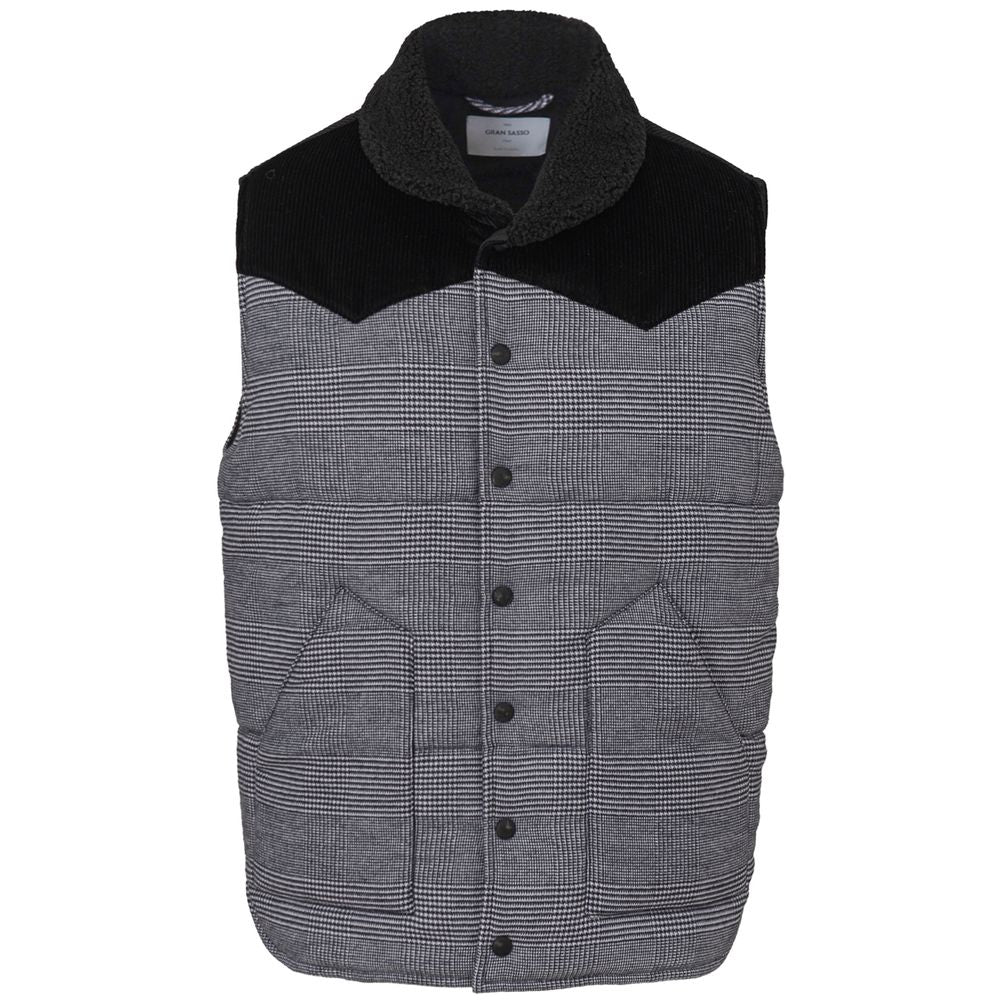 Gran Sasso Gray Cotton Sleveless Jacket -   -  Gran Sasso.