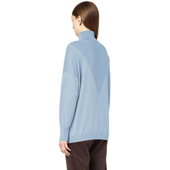 Alpha Studio Light Blue Silk Women Sweater -   -  Alpha Studio.