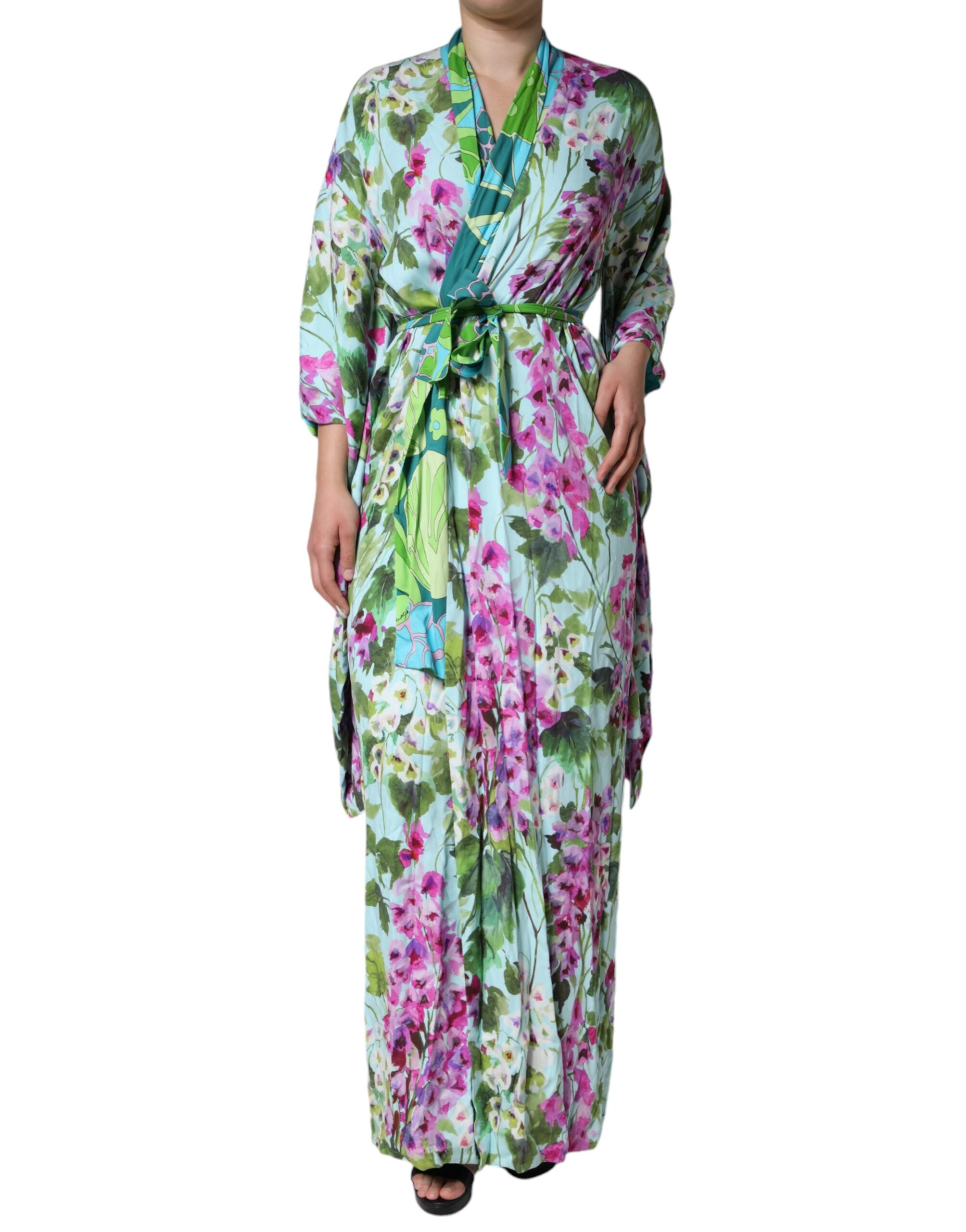 Dolce & Gabbana Multicolor Floral Silk Stretch Wrap Dress -   -  Dolce & Gabbana. Dolce & Gabbana Multicolor Floral Silk Stretch Wrap Dress -   -  Dolce & Gabbana.