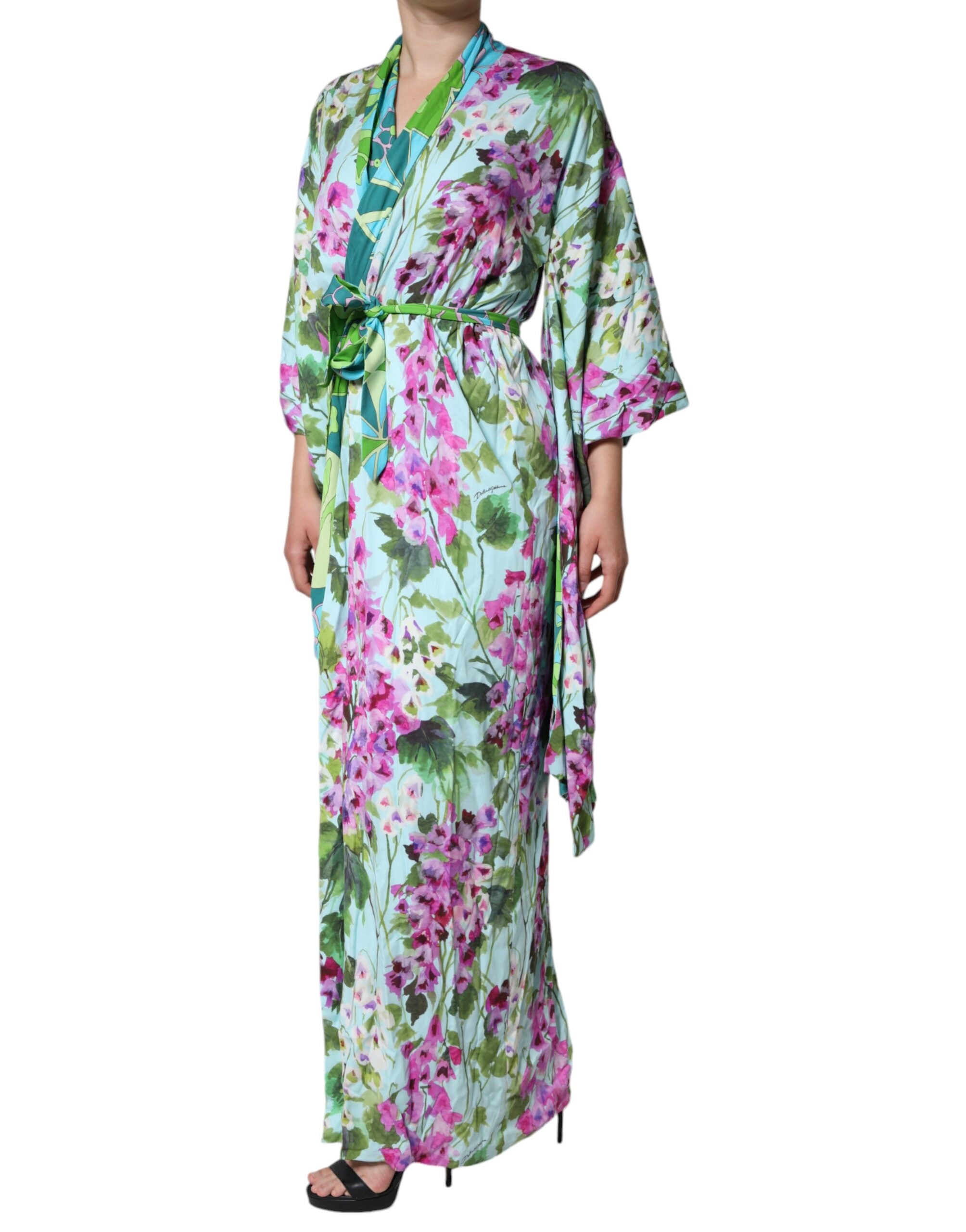 Dolce & Gabbana Multicolor Floral Silk Stretch Wrap Dress -   -  Dolce & Gabbana. Dolce & Gabbana Multicolor Floral Silk Stretch Wrap Dress -   -  Dolce & Gabbana.