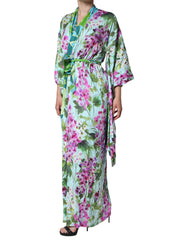 Dolce & Gabbana Multicolor Floral Silk Stretch Wrap Dress -   -  Dolce & Gabbana.