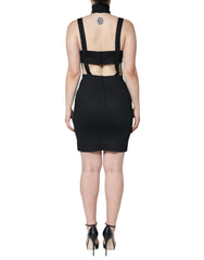 Dolce & Gabbana Black Cut Out Sleeveless Bodycon Mini Dress -   -  Dolce & Gabbana.