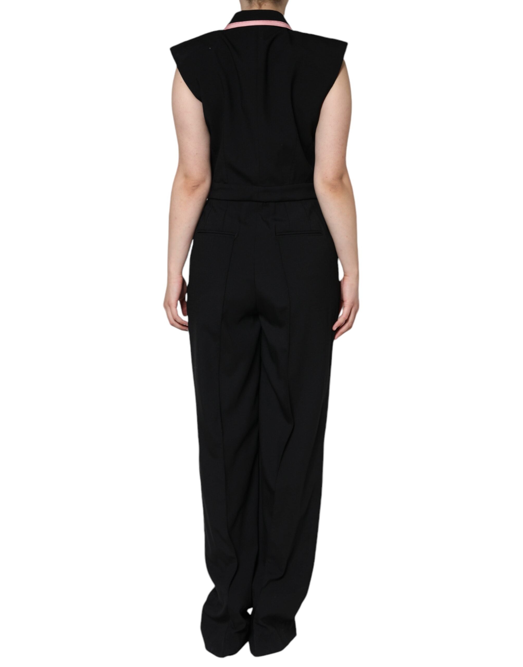 Dolce & Gabbana Black Wool Blend Sleeveless Jumpsuit Dress -   -  Dolce & Gabbana. Dolce & Gabbana Black Wool Blend Sleeveless Jumpsuit Dress -   -  Dolce & Gabbana.