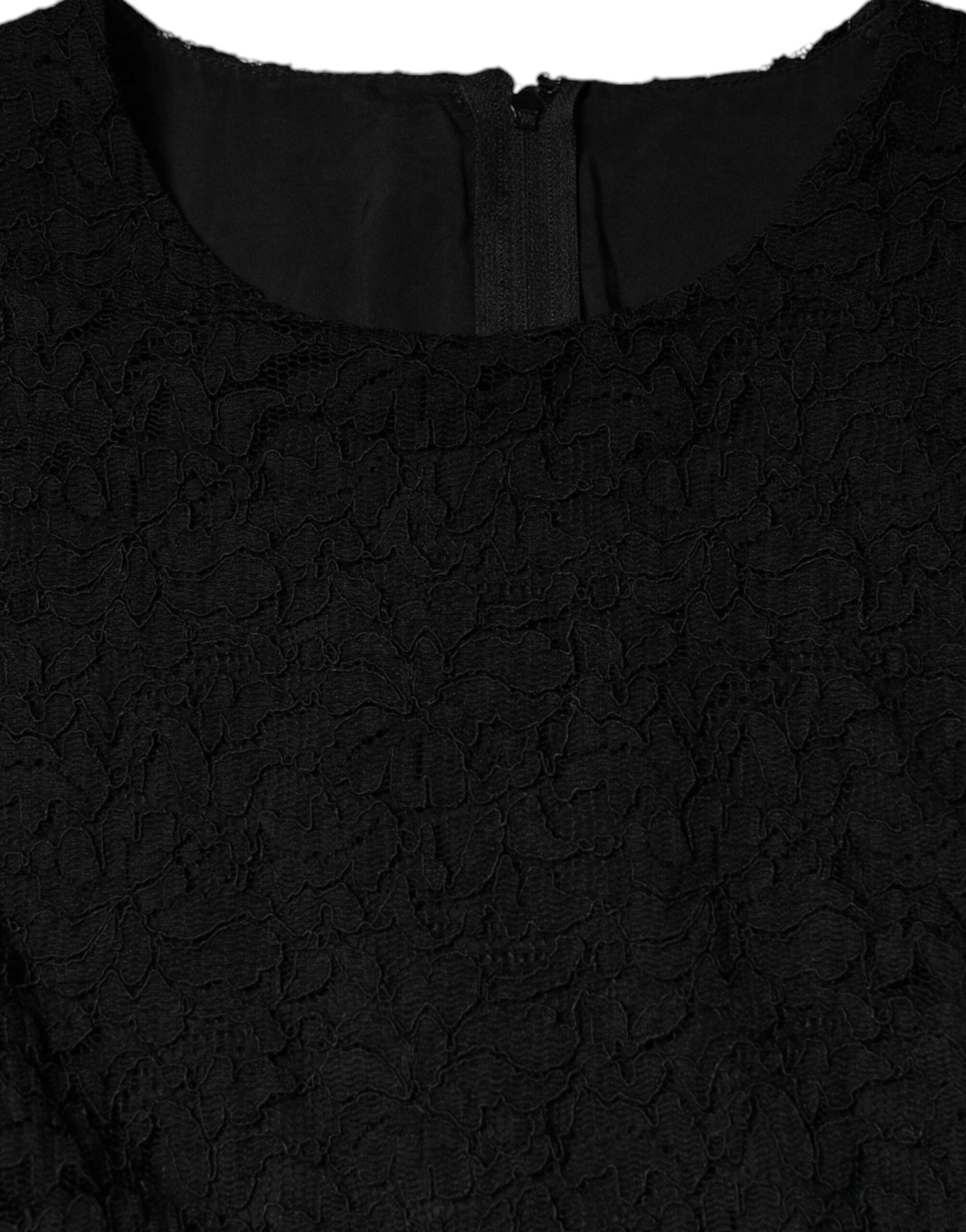 Dolce & Gabbana Black Cotton Sheath Knee Length Dress -   -  Dolce & Gabbana. Dolce & Gabbana Black Cotton Sheath Knee Length Dress -   -  Dolce & Gabbana.