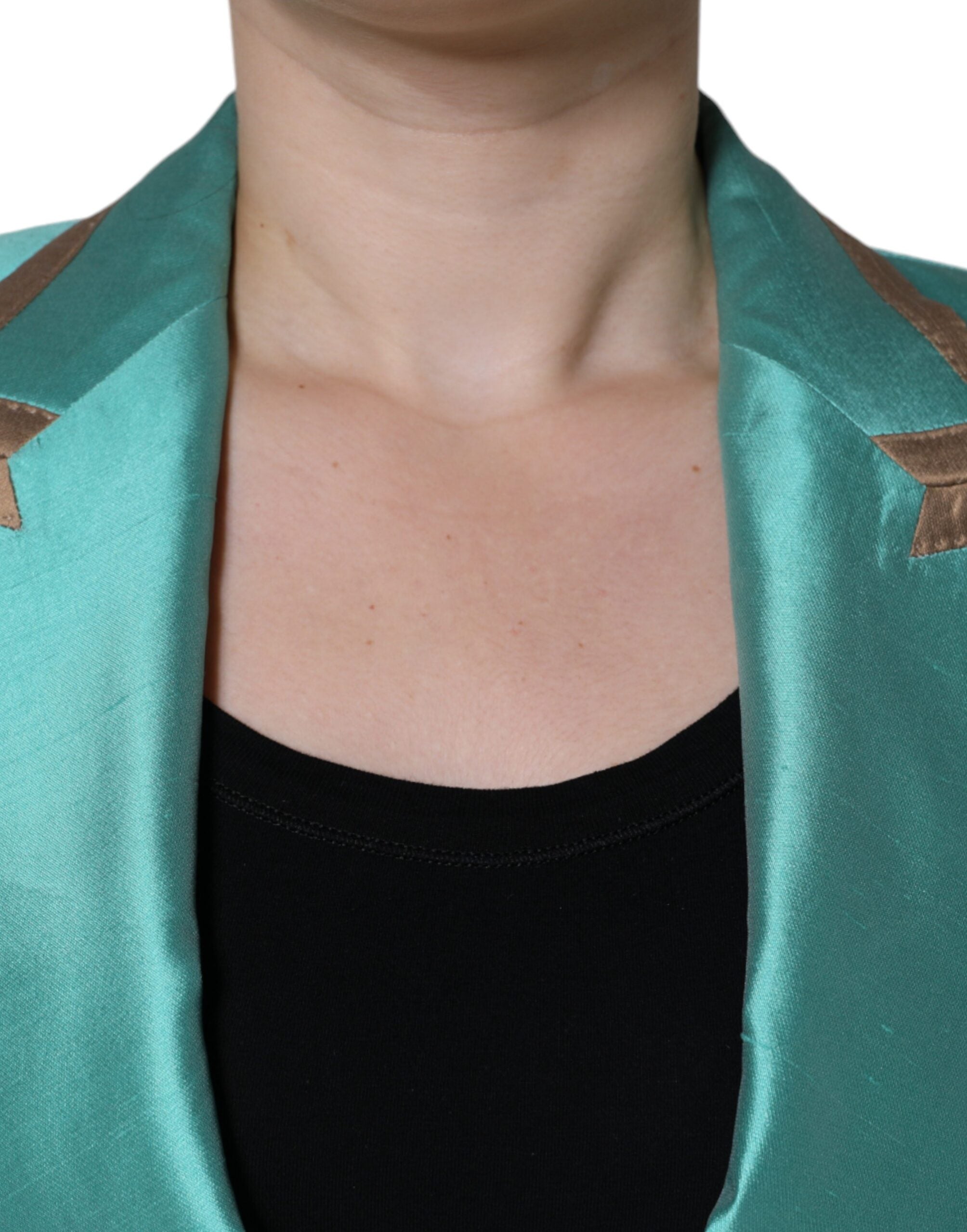 Dolce & Gabbana Metallic Green Single Breasted Blazer Jacket -   -  Dolce & Gabbana. Dolce & Gabbana Metallic Green Single Breasted Blazer Jacket -   -  Dolce & Gabbana.