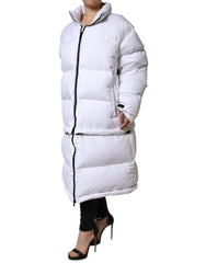 Dolce & Gabbana White Puffer Quilted Full Zip Coat Jacket -   -  Dolce & Gabbana.