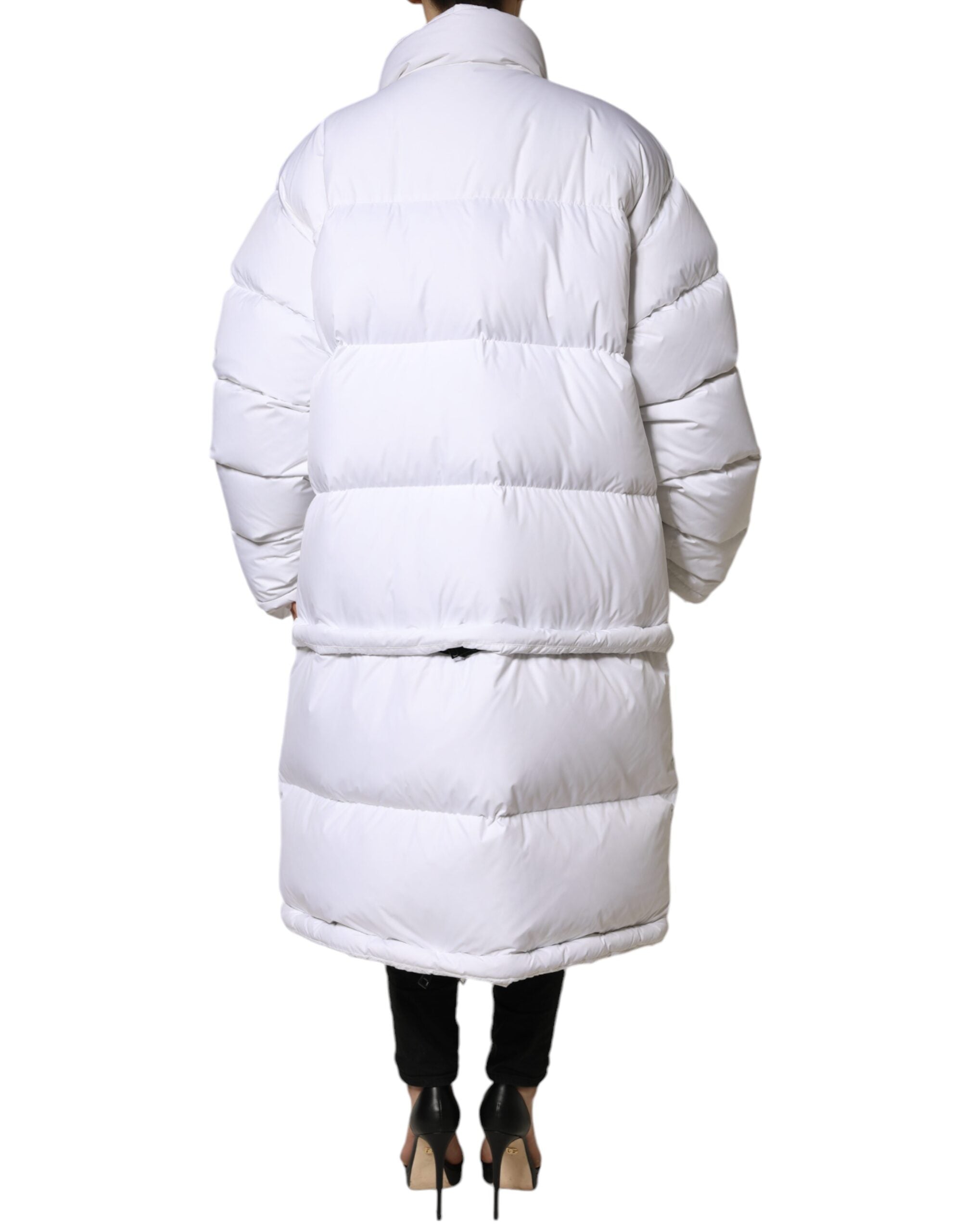 Dolce & Gabbana White Puffer Quilted Full Zip Coat Jacket -   -  Dolce & Gabbana. Dolce & Gabbana White Puffer Quilted Full Zip Coat Jacket -   -  Dolce & Gabbana.
