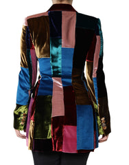 Dolce & Gabbana Multicolor Double Breasted Patchwork Blazer Jacket -   -  Dolce & Gabbana.