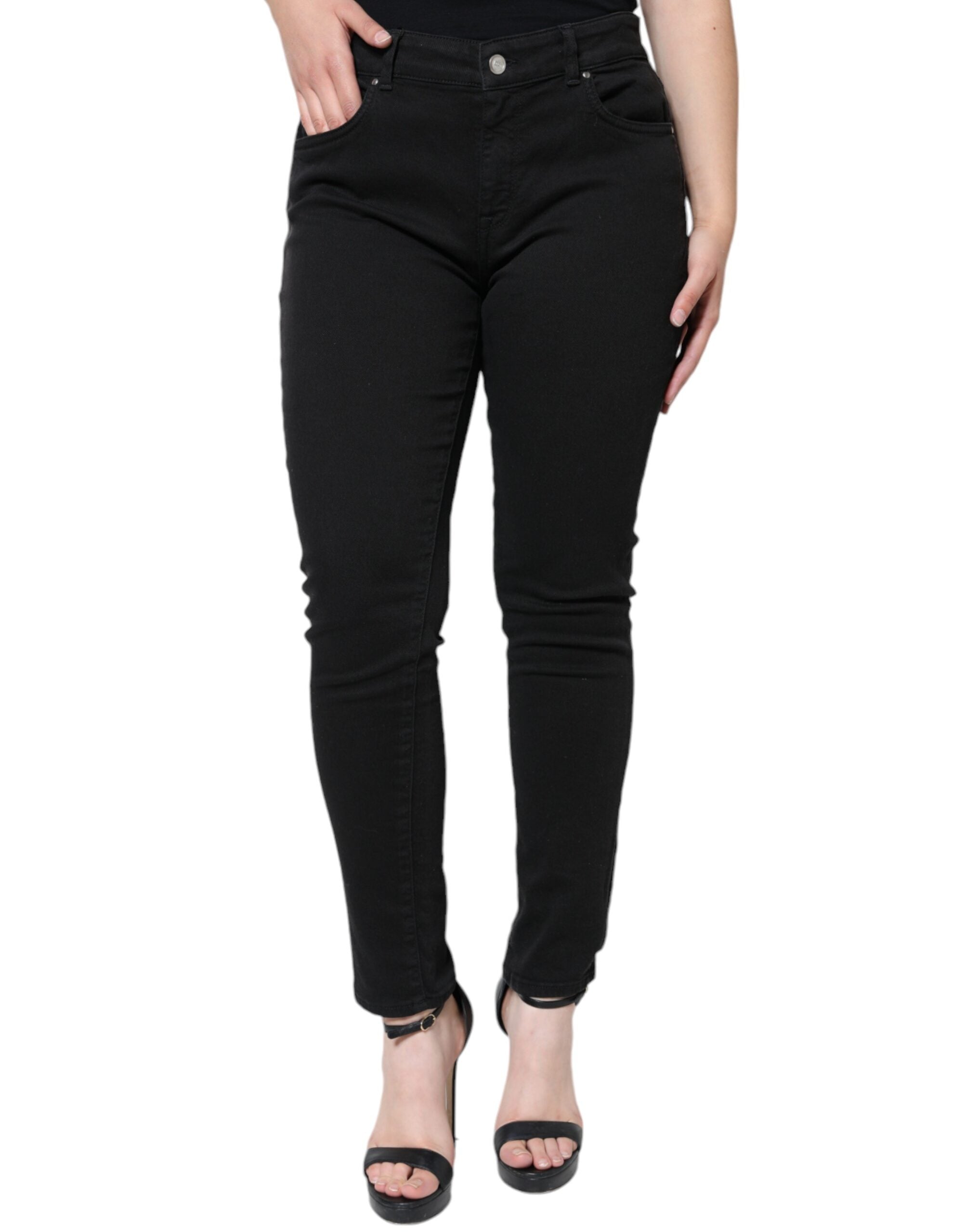 Dolce & Gabbana Black Cotton Stretch Skinny Denim Jeans -   -  Dolce & Gabbana.
