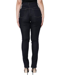 Dolce & Gabbana Black Cotton Blend Skinny Denim Jeans -   -  Dolce & Gabbana.