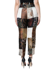 Dolce & Gabbana Multicolor Patchwork Jacquard High Waist Pants -   -  Dolce & Gabbana.