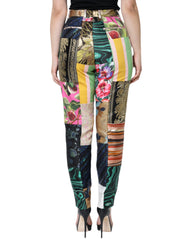 Dolce & Gabbana Multicolor Patchwork Jacquard High Waist Pants -   -  Dolce & Gabbana.
