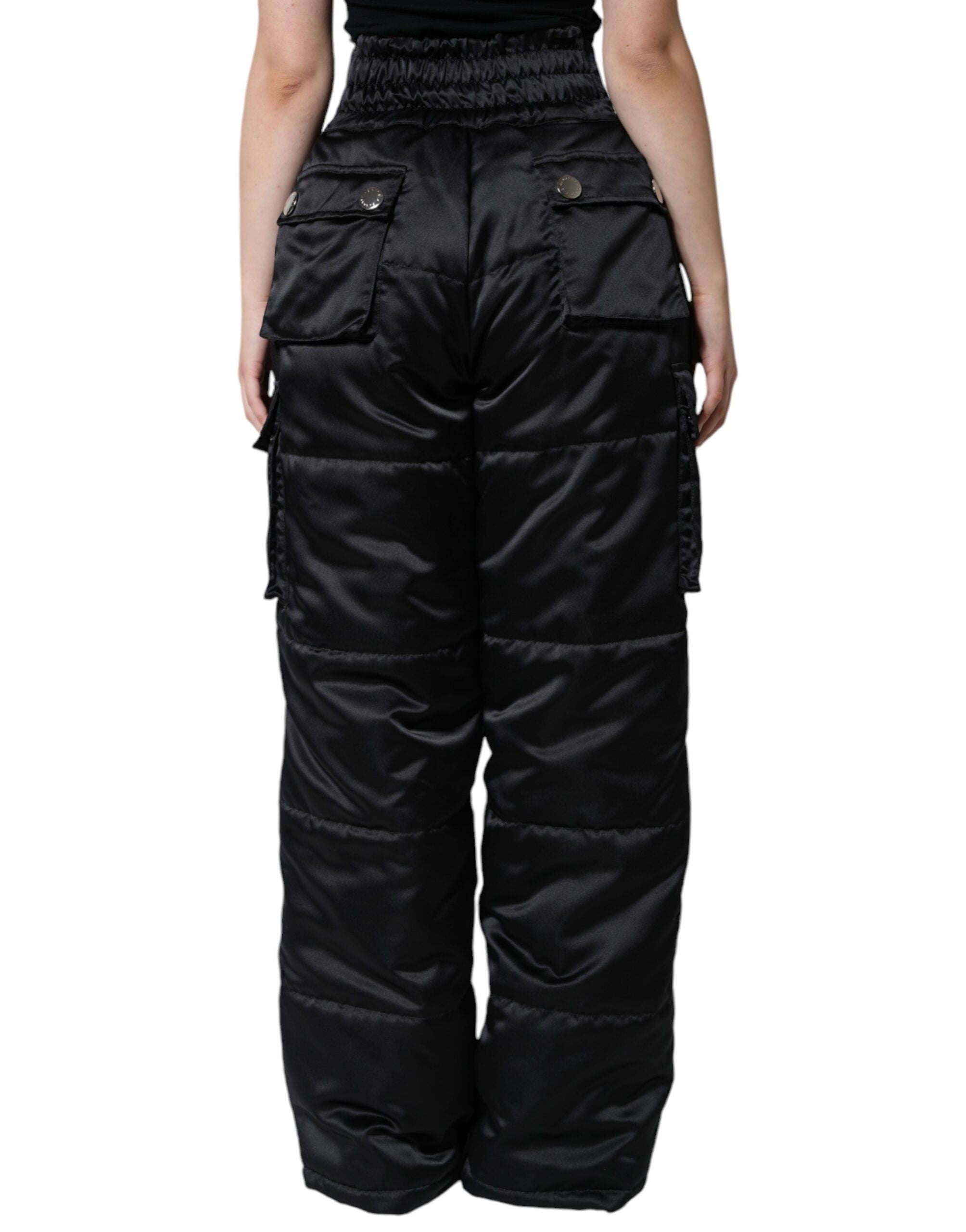 Dolce & Gabbana Black Quilted High Waist Women Boot Cut Pants -   -  Dolce & Gabbana. Dolce & Gabbana Black Quilted High Waist Women Boot Cut Pants -   -  Dolce & Gabbana.
