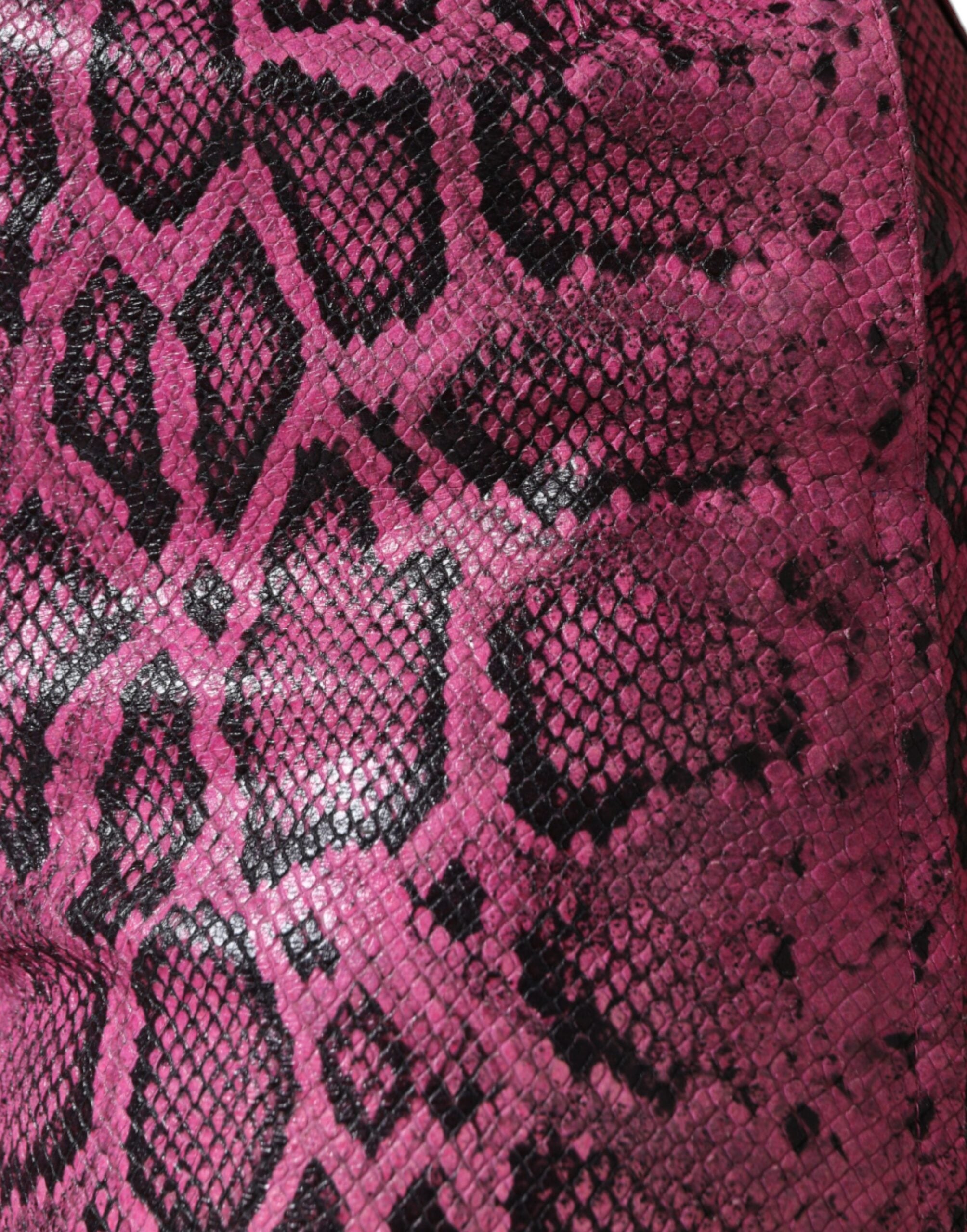 Dolce & Gabbana Pink Leather High Waist Hot Pants Shorts -   -  Dolce & Gabbana. Dolce & Gabbana Pink Leather High Waist Hot Pants Shorts -   -  Dolce & Gabbana.