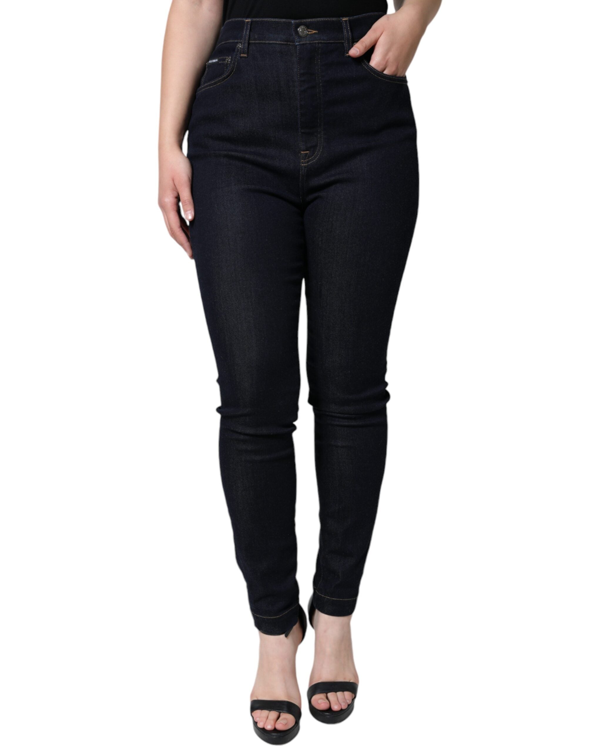 Dolce & Gabbana Black GRACE High Waist Skinny Denim Jeans -   -  Dolce & Gabbana. Dolce & Gabbana Black GRACE High Waist Skinny Denim Jeans -   -  Dolce & Gabbana.