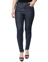 Dolce & Gabbana Dark Blue QUEEN Cotton Skinny Denim Jeans -   -  Dolce & Gabbana.