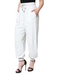 Dolce & Gabbana White Nylon Jogger Sweatpants Pants -   -  Dolce & Gabbana.