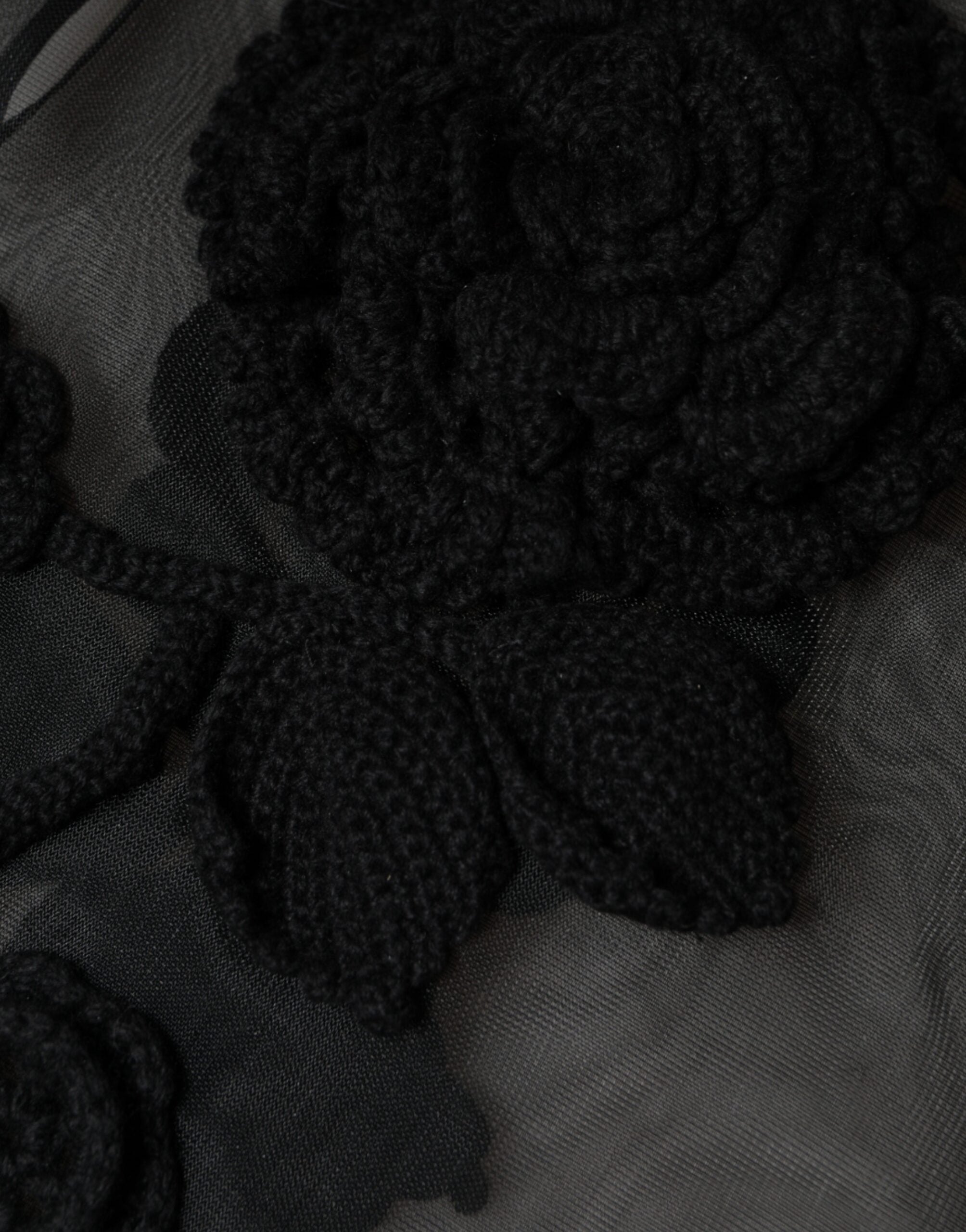 Dolce & Gabbana Black Nylon Mesh Transparent Floral Blouse -   -  Dolce & Gabbana. Dolce & Gabbana Black Nylon Mesh Transparent Floral Blouse -   -  Dolce & Gabbana.