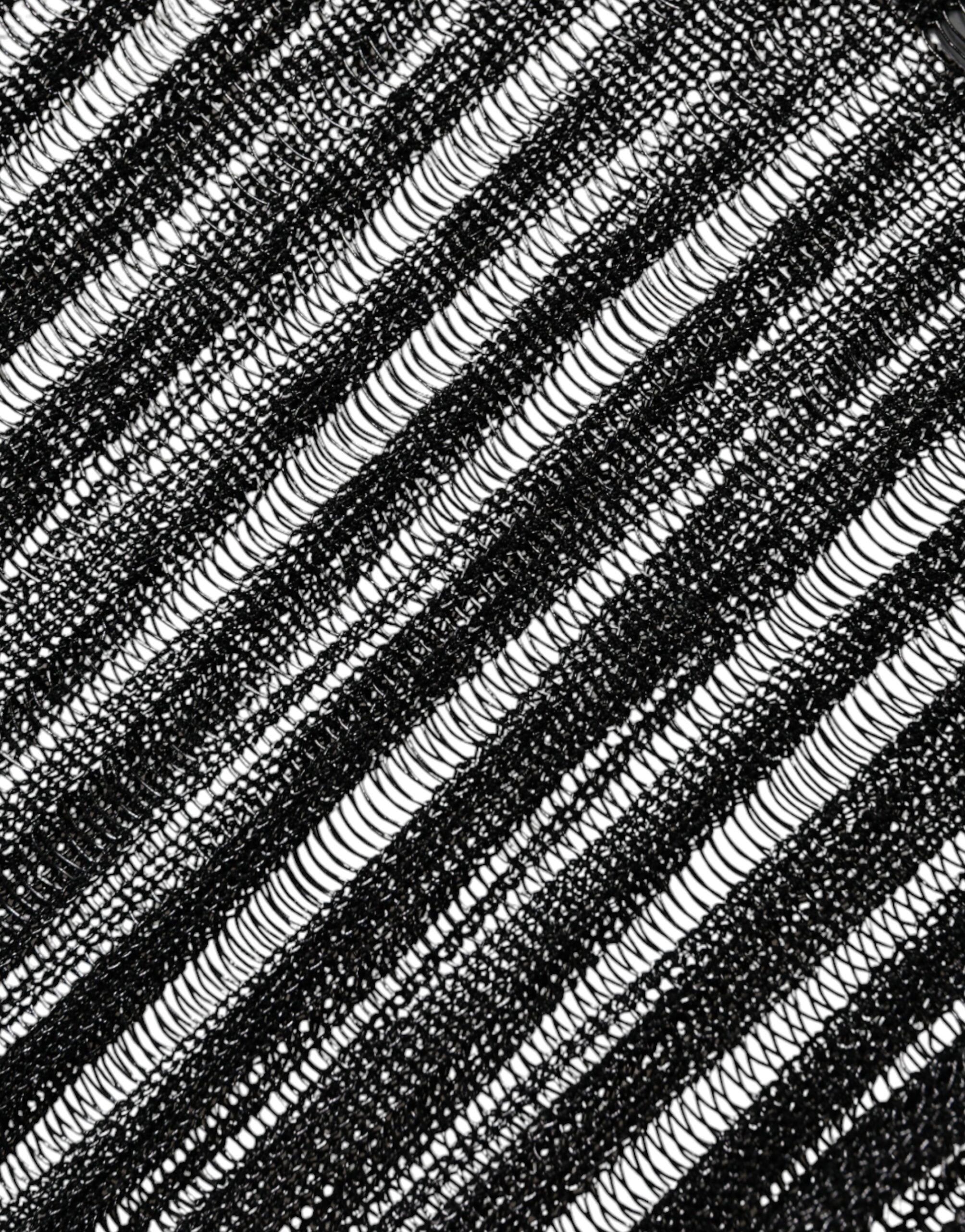 Dolce & Gabbana Black Stripe See Through Long Sleeves Top -   -  Dolce & Gabbana. Dolce & Gabbana Black Stripe See Through Long Sleeves Top -   -  Dolce & Gabbana.