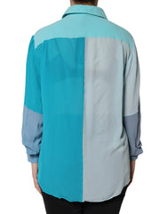 Dolce & Gabbana Multicolor Long Sleeve Button Blouse Top -   -  Dolce & Gabbana.