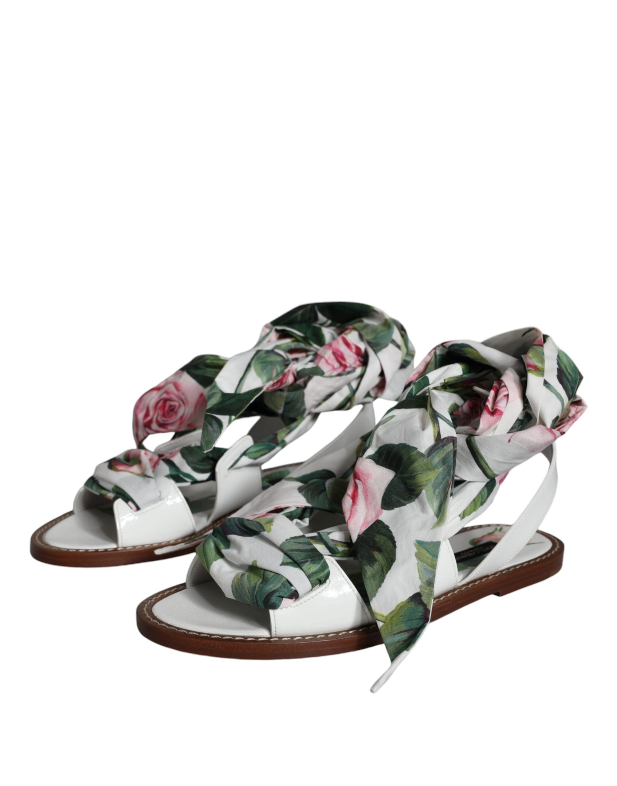 Dolce & Gabbana Multicolor Floral Print Ankle Wrap Sandals Shoes -   -  Dolce & Gabbana. Dolce & Gabbana Multicolor Floral Print Ankle Wrap Sandals Shoes -   -  Dolce & Gabbana.