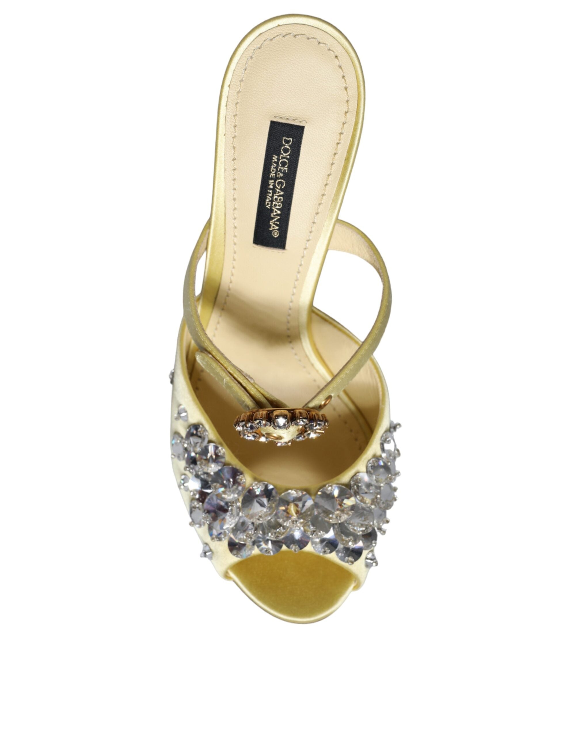 Dolce & Gabbana Yellow Mary Janes Satin Crystal Sandals Shoes -   -  Dolce & Gabbana. Dolce & Gabbana Yellow Mary Janes Satin Crystal Sandals Shoes -   -  Dolce & Gabbana.