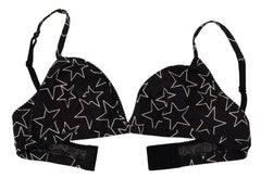 Dolce & Gabbana Black Millennials Star Non Wire Cotton Bra Underwear -   -  Dolce & Gabbana.