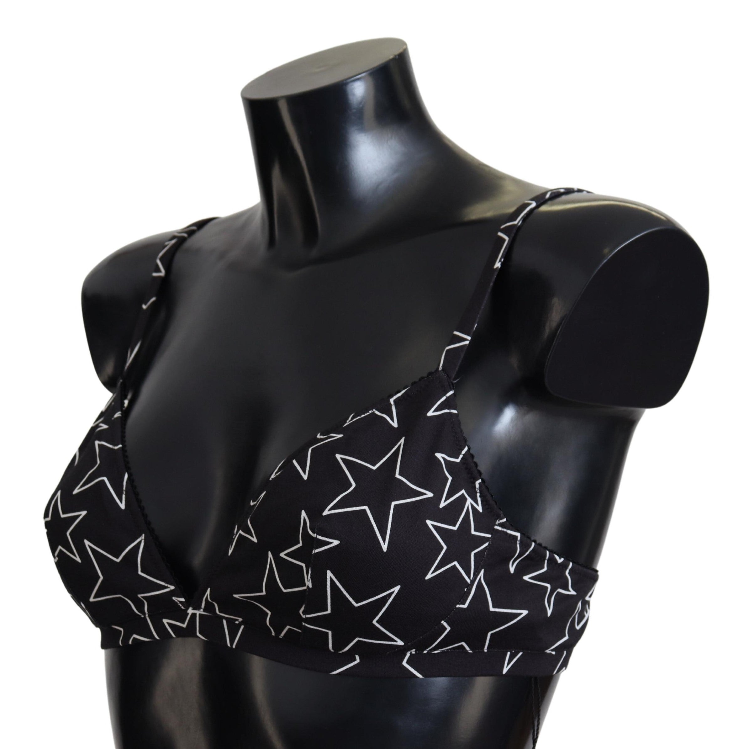 Dolce & Gabbana Black Millennials Star Non Wire Cotton Bra Underwear -   -  Dolce & Gabbana. Dolce & Gabbana Black Millennials Star Non Wire Cotton Bra Underwear -   -  Dolce & Gabbana.