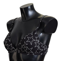Dolce & Gabbana Black Millennials Star Non Wire Cotton Bra Underwear -   -  Dolce & Gabbana.
