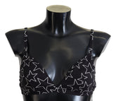 Dolce & Gabbana Black Millennials Star Non Wire Cotton Bra Underwear -   -  Dolce & Gabbana.