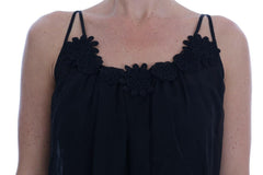 Dolce & Gabbana Black Silk Lace Chemise Dress -   -  Dolce & Gabbana.