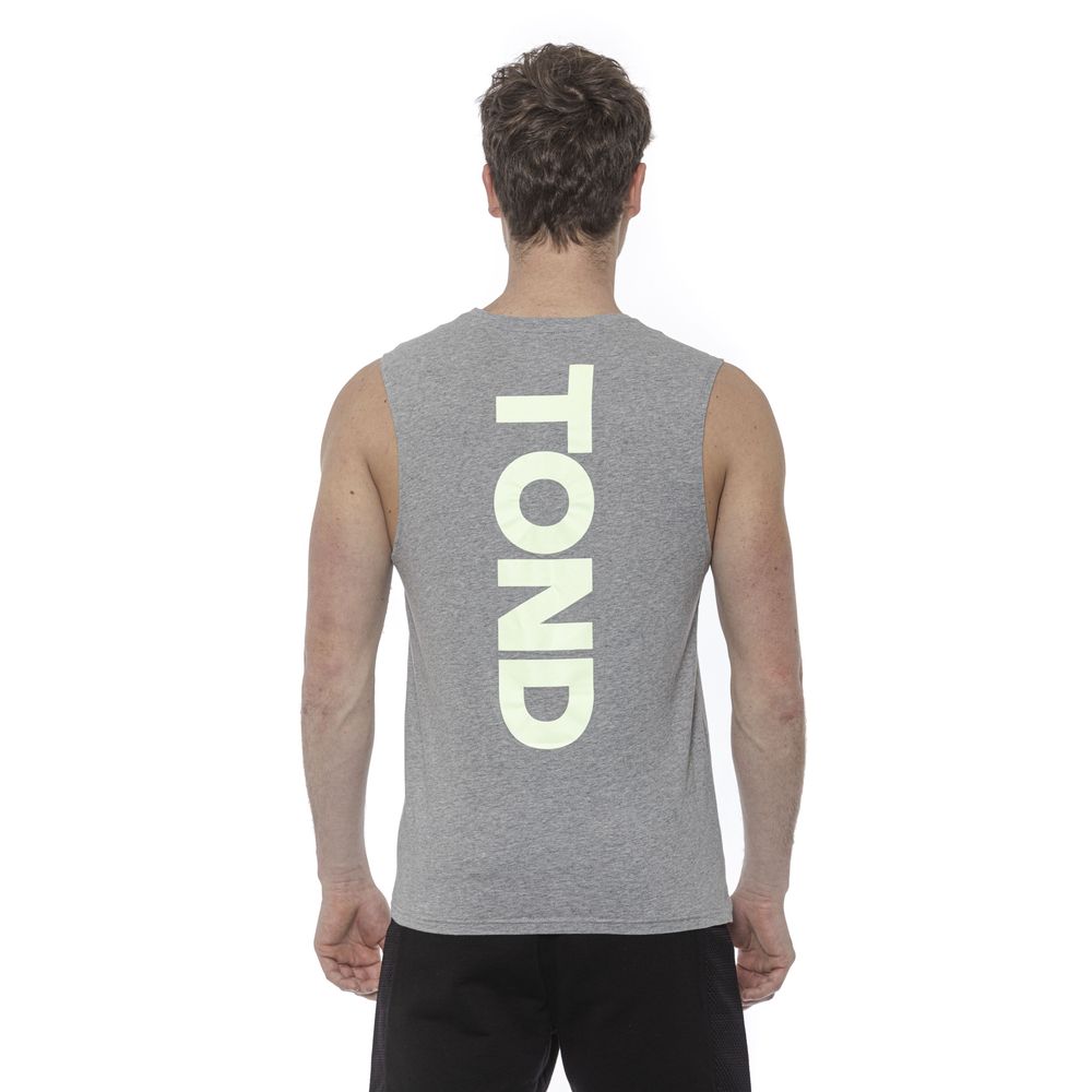 Tond Gray Cotton Men Tank Top -   -  Tond.