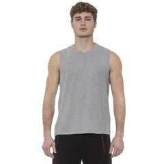 Tond Gray Cotton Men Tank Top -   -  Tond.