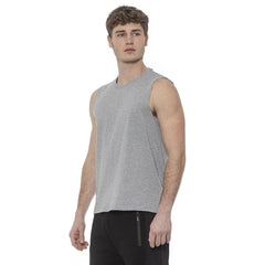 Tond Gray Cotton Men Tank Top -   -  Tond.