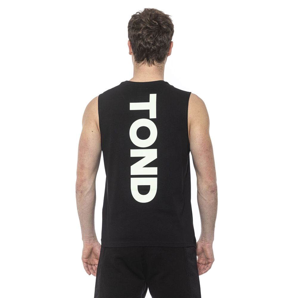 Tond Black Cotton Men Tank Top -   -  Tond.